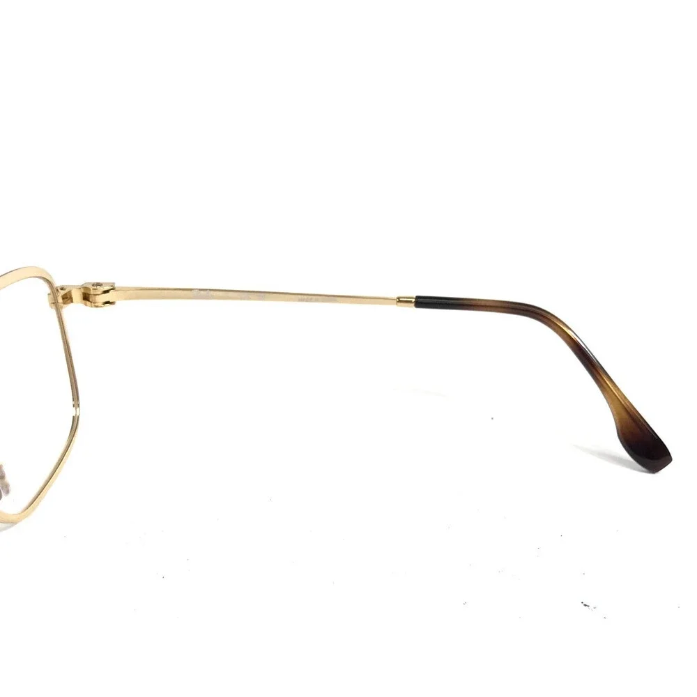 Ray-Ban Eyeglasses Frames RB6511 2500 Arista Gold Rectangle Full Rim 53-19-145
